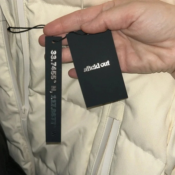 Afield Out Ridge Puffer Jacket in Bone NWT Men XL Insulated Warm Winter Nylon - Picture 12 of 15